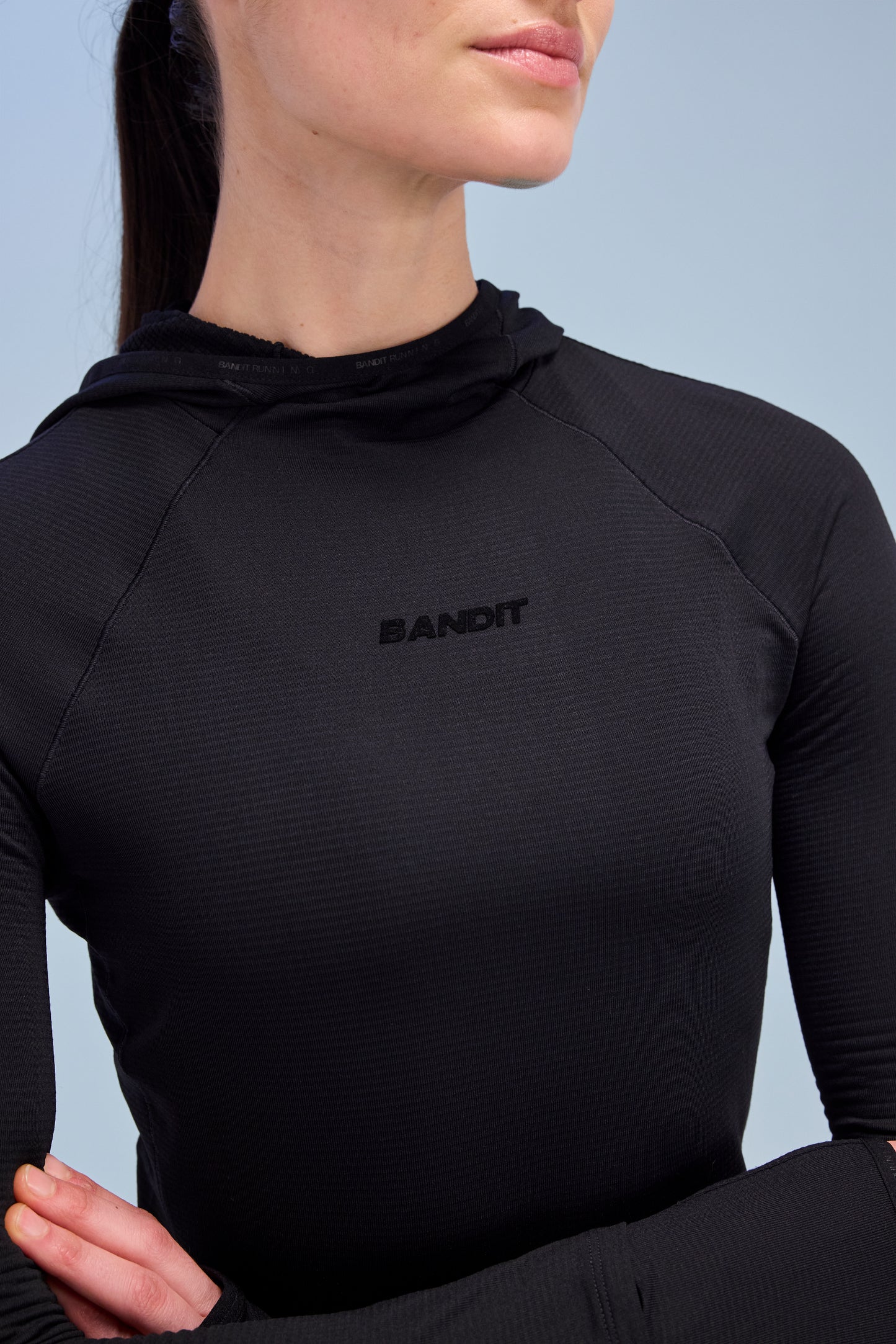 Women's AuraGrid Hooded Performance Top