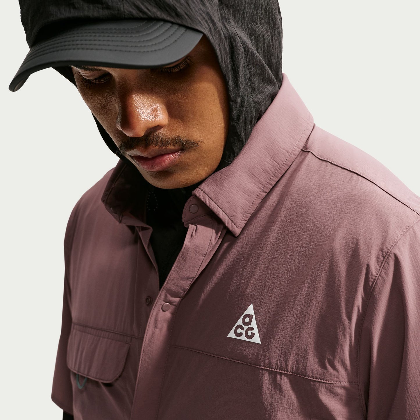 Men's ACG "Aireez" Button-Up Trail Running Top