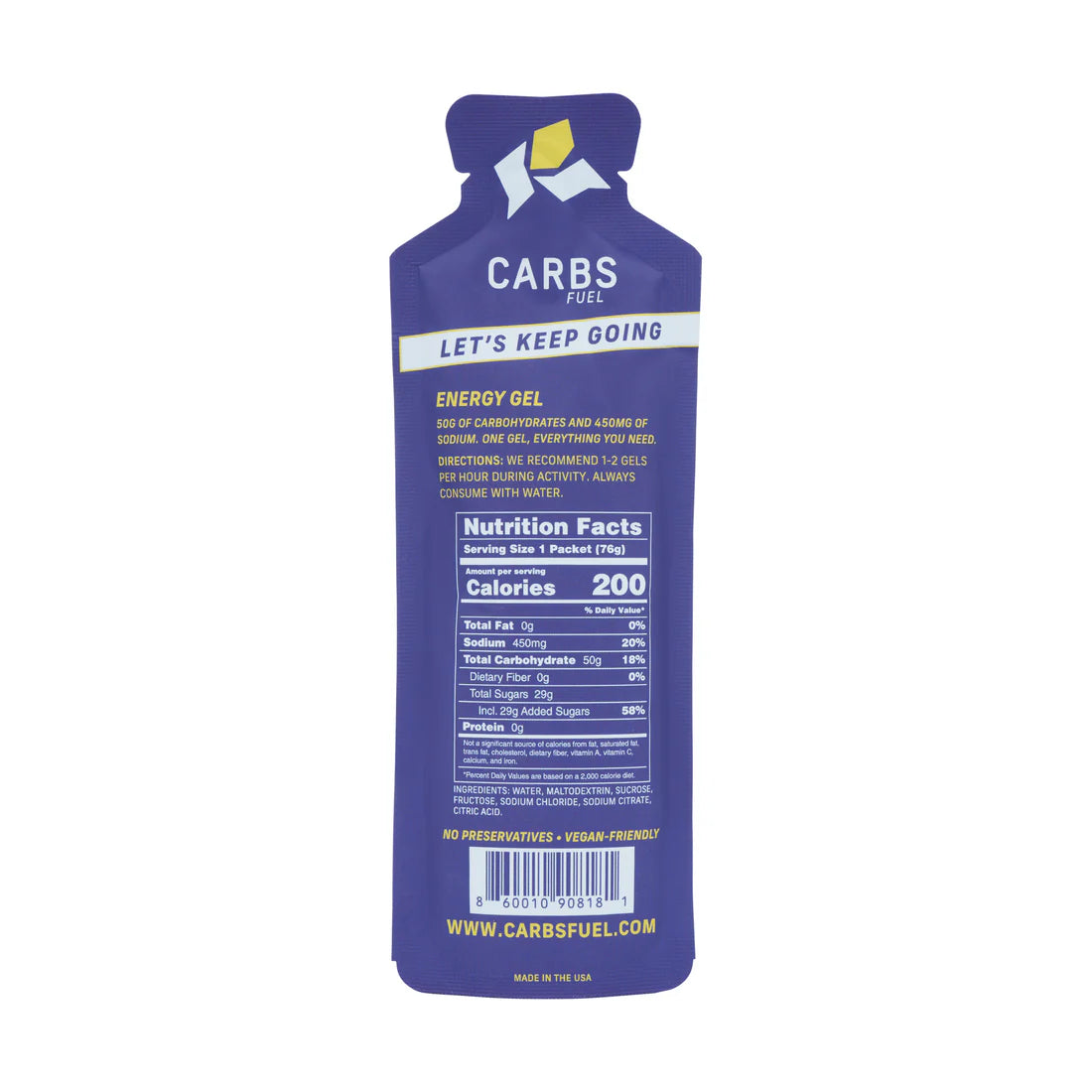Carbs Fuel Gel Salted 50g