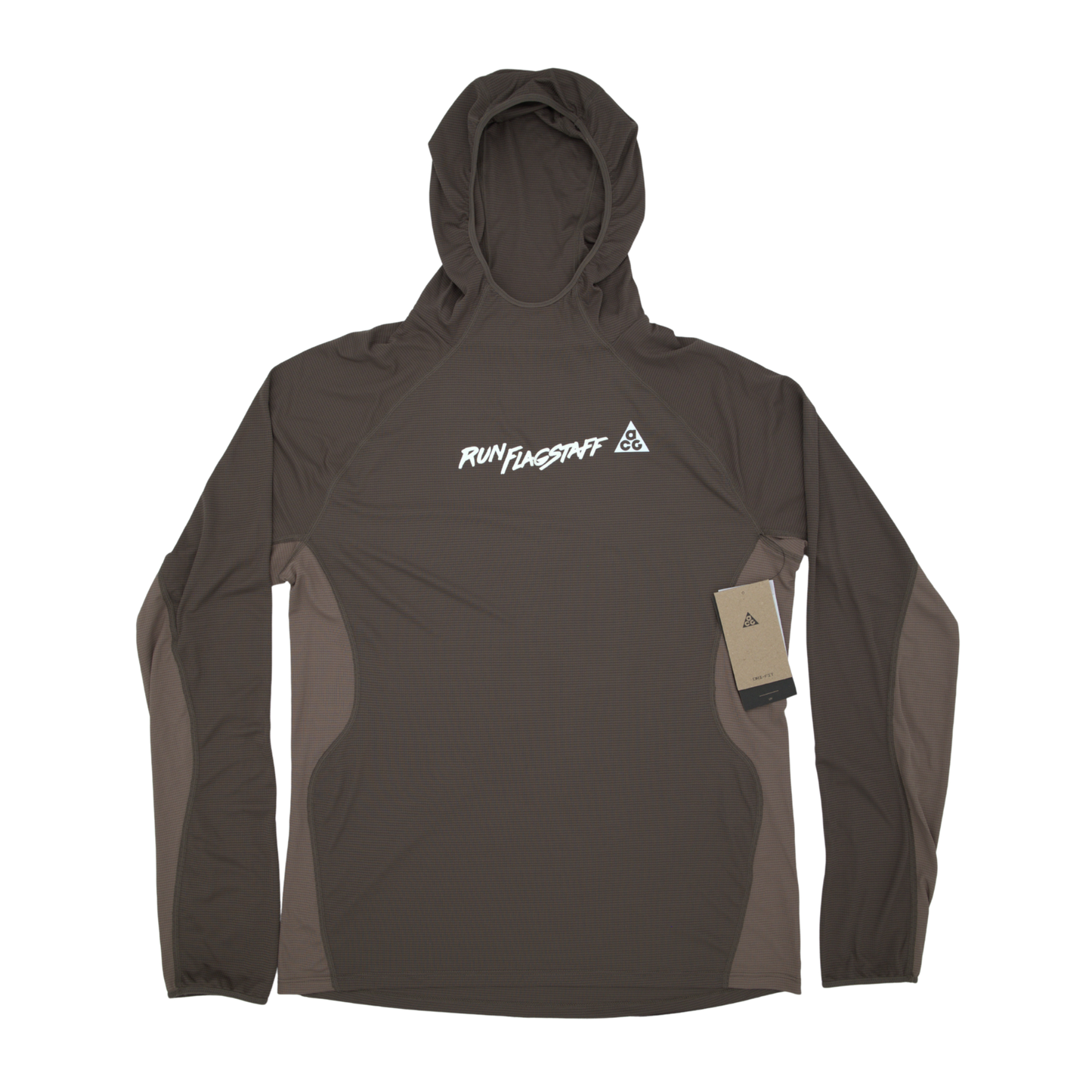 Men's RFRW Text ACG "Solar Chase" Dri-FIT UV Protection Hooded Trail Running Top